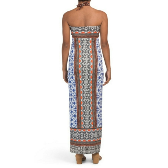 *SOLD* HALE BOB // boho tribal halter maxi - Picture 4 of 10